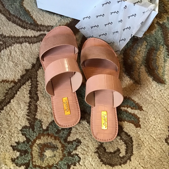 Last1-2xHP💝Qupid blush faux suede/leather sandal - Picture 6 of 6